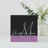 Aangepaste bruiloft Uitnodigingsmonogram Namen Paa Kaart (Staand voorkant)