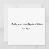 Aangepaste bruiloft Uitnodigingsmonogram Names Dam Kaart (Achterkant)