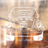 Aangepaste bruiloft venster Cling Raamsticker (Vel 2)