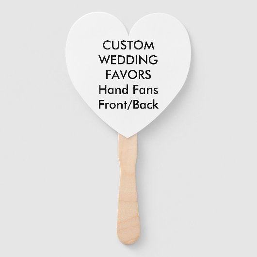 Aangepaste bruiloft voor handschoenen - WHITE HEAR Handwaaier (Voorkant)