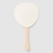 Aangepaste bruiloft voor handvuurwapens - ECRU PAD Handwaaier (Achterkant)