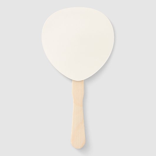 Aangepaste bruiloft voor handvuurwapens - ECRU PAD Handwaaier (Achterkant)