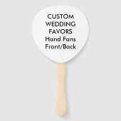 Aangepaste bruiloft voor handvuurwapens - ECRU PAD Handwaaier (Voorkant)