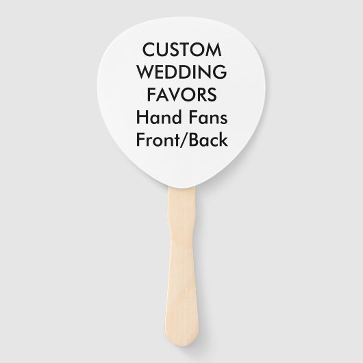 Aangepaste bruiloft voor handvuurwapens - ECRU PAD Handwaaier (Voorkant)