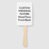 Aangepaste bruiloft voor handvuurwapens - WHITE RE Handwaaier (Voorkant)