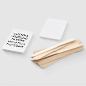 Aangepaste bruiloft voor handvuurwapens - WHITE RE Handwaaier (Niet-gemonteerd)