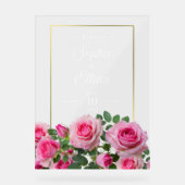 Aangepaste bruiloft welkom acryl teken bord (Voorkant)