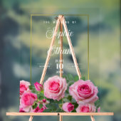 Aangepaste bruiloft welkom acryl teken bord (Neutraal)