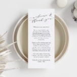 Aangepaste bruiloft welkom dank u plaats kaart<br><div class="desc">Verwelkom uw gasten met deze prachtig ontworpen welkomstkaart en bedankkaart, perfect voor bruiloften of speciale evenementen. Met elegante kalligrafie en oprechte tekst zet deze kaart de toon voor een warme en gedenkwaardige viering. Pas het aan met je namen en bericht aan creëer een unieke aandenken dat je dankbaarheid en liefde...</div>