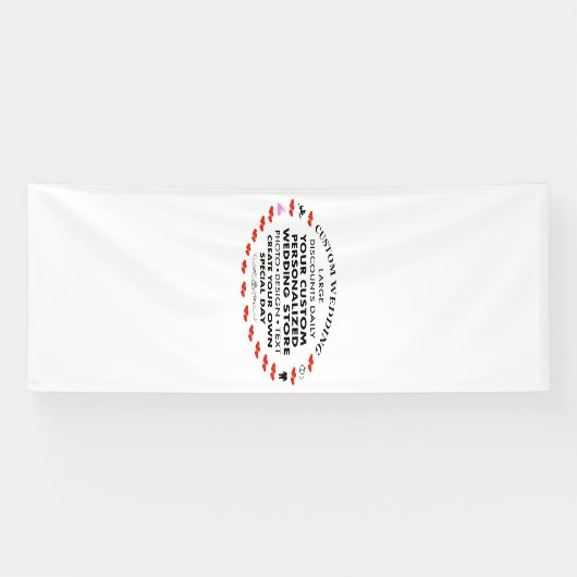 Aangepaste bruiloft Welkom Teken 10 'x 4' Vinyl Ba Spandoek (Horizontaal)