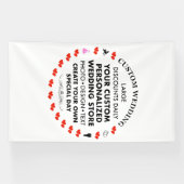 Aangepaste bruiloft Welkom Teken 10 'x 6' Vinyl Ba Spandoek (Horizontaal)