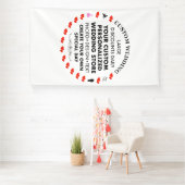 Aangepaste bruiloft Welkom Teken 10 'x 6' Vinyl Ba Spandoek (Insitu)