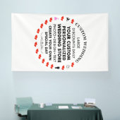 Aangepaste bruiloft Welkom Teken 10 'x 6' Vinyl Ba Spandoek (Beurs)