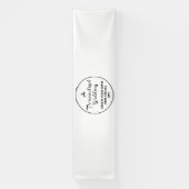 Aangepaste bruiloft Welkom Teken 2.5'x10' Vinyl Ba Spandoek (Verticaal)