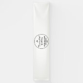 Aangepaste bruiloft Welkom Teken 2.5'x12' Vinyl Ba Spandoek (Verticaal)