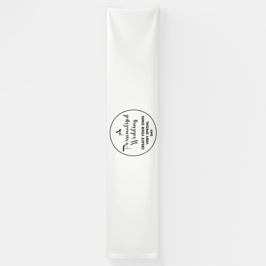 Aangepaste bruiloft Welkom Teken 2.5'x12' Vinyl Ba Spandoek (Verticaal)
