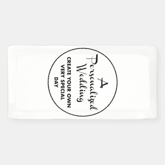 Aangepaste bruiloft Welkom Teken 2' x 1' Vinyl Ban Spandoek (Horizontaal)