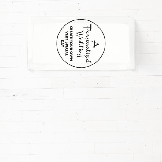 Aangepaste bruiloft Welkom Teken 2' x 1' Vinyl Ban Spandoek (Insitu)