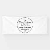 Aangepaste bruiloft Welkom Teken 4 'x 10' Vinyl Ba Spandoek (Horizontaal)