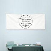 Aangepaste bruiloft Welkom Teken 4 'x 10' Vinyl Ba Spandoek (Beurs)