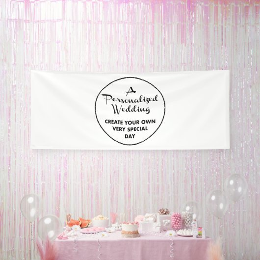 Aangepaste bruiloft Welkom Teken 4 'x 10' Vinyl Ba Spandoek (Feest)