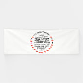 Aangepaste bruiloft Welkom Teken 4' x 12' Vinyl Ba Spandoek (Horizontaal)