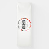 Aangepaste bruiloft Welkom Teken 4' x 12' Vinyl Ba Spandoek (Verticaal)