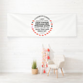 Aangepaste bruiloft Welkom Teken 4' x 12' Vinyl Ba Spandoek (Insitu)