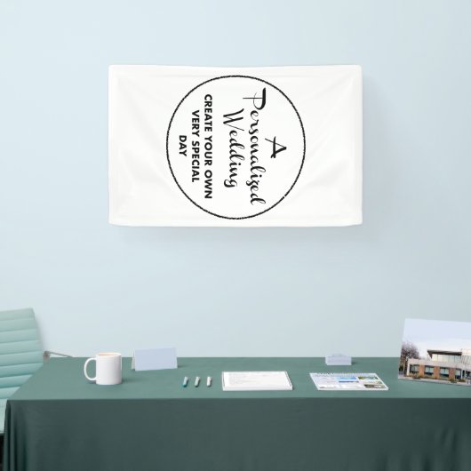 Aangepaste bruiloft welkom teken 4 'x 2.5' Vinyl B Spandoek (Beurs)