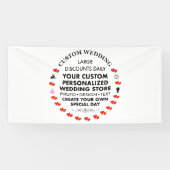 Aangepaste bruiloft welkom teken 4 'x 8' Vinyl Ban Spandoek (Horizontaal)