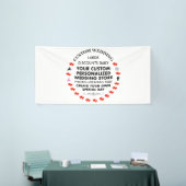 Aangepaste bruiloft welkom teken 4 'x 8' Vinyl Ban Spandoek (Beurs)