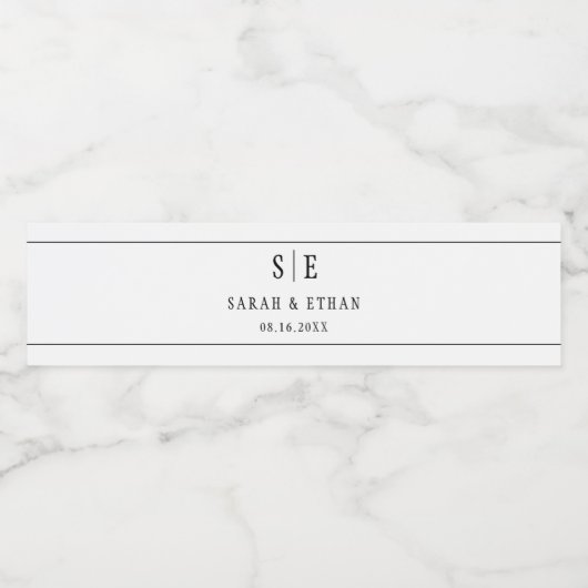 Aangepaste bruiloft Welkom Vrijgezellenfeest Party Waterfles Etiket (Enkel label)