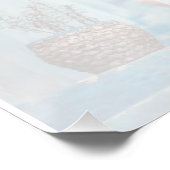 Aangepaste bruiloft welkomstbord met foto van het  perfect poster (Hoek)