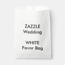 Aangepaste bruiloft White Paper Favor Bag