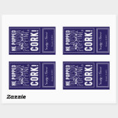 aangepaste bruiloft wijn fles label gepersonalisee (Vel)