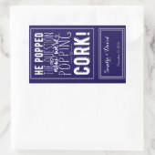 aangepaste bruiloft wijn fles label gepersonalisee (Tas)