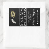 aangepaste bruiloft wijn fles label tafel centrum  (Tas)