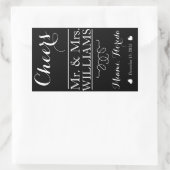 aangepaste bruiloft wijn fles label tafel centrum (Tas)