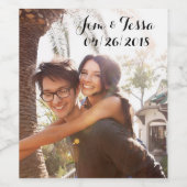 Aangepaste bruiloft wijn label wijn etiket (Enkel label)