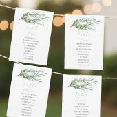 Aangepaste bruiloft Zitting Grafiek met Rosemary B Kaart