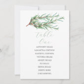 Aangepaste bruiloft Zitting Grafiek met Rosemary B Kaart (Voorkant)