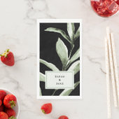 Aangepaste bruiloft - zwart servet (Insitu)