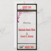 Aangepaste bruiloften kaart (Achterkant)