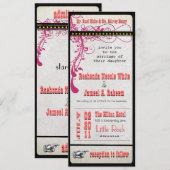 Aangepaste bruiloften kaart (Voorkant / Achterkant)