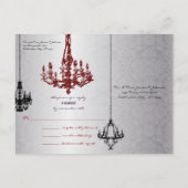 Aangepaste bruiloften uitnodiging briefkaart (Achterkant)