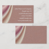 Aangepaste bruine abstracte draping naamkaart visitekaartje (Voorkant / Achterkant)