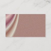 Aangepaste bruine abstracte draping naamkaart visitekaartje (Achterkant)