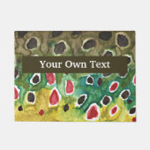 Aangepaste bruine forel gevist deurmat (Voorkant)