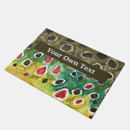 Aangepaste bruine forel gevist deurmat