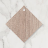 Aangepaste bruine houten plank ziet er leeg uit Sj Bedankjes Labels (Achterkant)